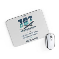 Thumbnail for Boeing 767-400ER - Original + Name - Mouse Pad - Light Gray
