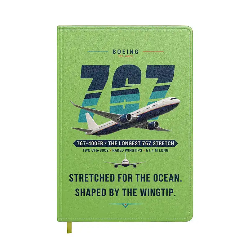 Boeing 767-400ER - Original - Notebook - Light Green