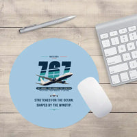 Thumbnail for Boeing 767-400ER - Original - Round Mouse Pad - Light Blue