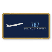 Thumbnail for Boeing 767-400ER Patches - Rectangle - Navy Sky