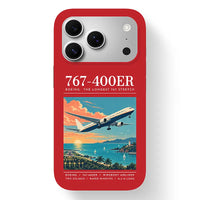 Thumbnail for Boeing 767-400ER - Poster - MagSafe iPhone 17 Pro - Red