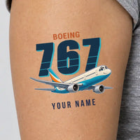 Thumbnail for Boeing 767-400ER - Tattoo - Cartoon + Name