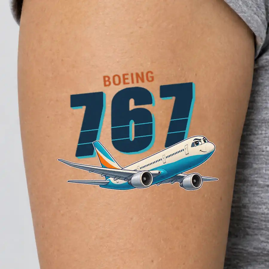 Boeing 767-400ER - Tattoo - Cartoon