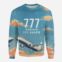 Thumbnail for Boeing 777-200ER 3D All-Over Print Clothing - Sweatshirt - 3D