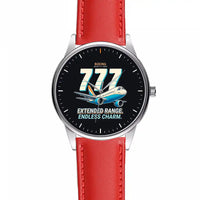 Thumbnail for Boeing 777-200ER - Cartoon - Leather Strap - Red Leather Strap