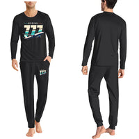 Thumbnail for Boeing 777-200ER - Men Pajamas - Original Chest - Black