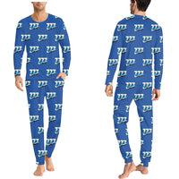 Thumbnail for Boeing 777-200ER - Men Pajamas - Original Pattern - Blue