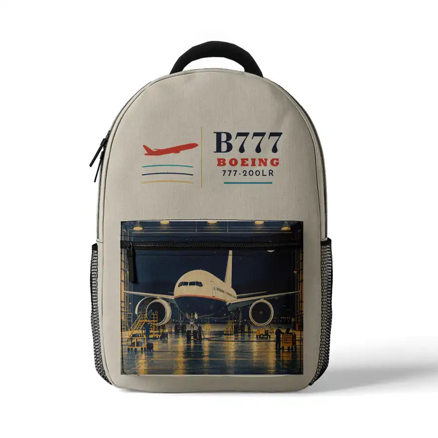 Boeing 777-200LR - 3D Backpack - Beige