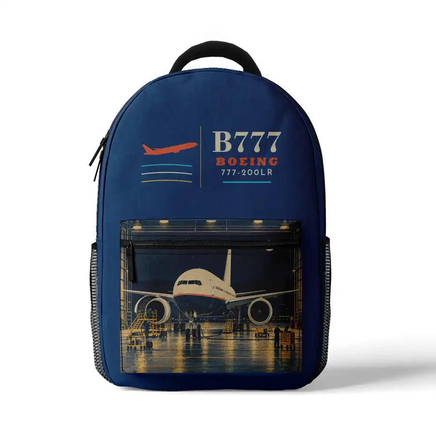 Boeing 777-200LR - 3D Backpack - Blue