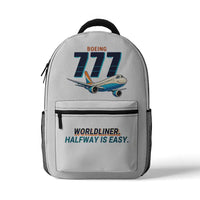 Thumbnail for Boeing 777-200LR - 3D Backpack - Cartoon - White