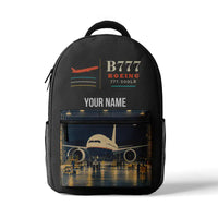Thumbnail for Boeing 777-200LR - 3D Backpack - Gray + Name
