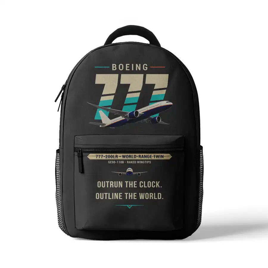Boeing 777-200LR - 3D Backpack - Original - Gray