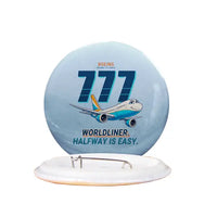 Thumbnail for Boeing 777-200LR - Cartoon - Pin - Light Blue