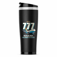 Thumbnail for Boeing 777-200LR - Cartoon - Stainless Steel (No Holder) - Black