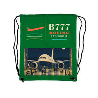 Thumbnail for Boeing 777-200LR - Drawstring Bag - Classic - Green