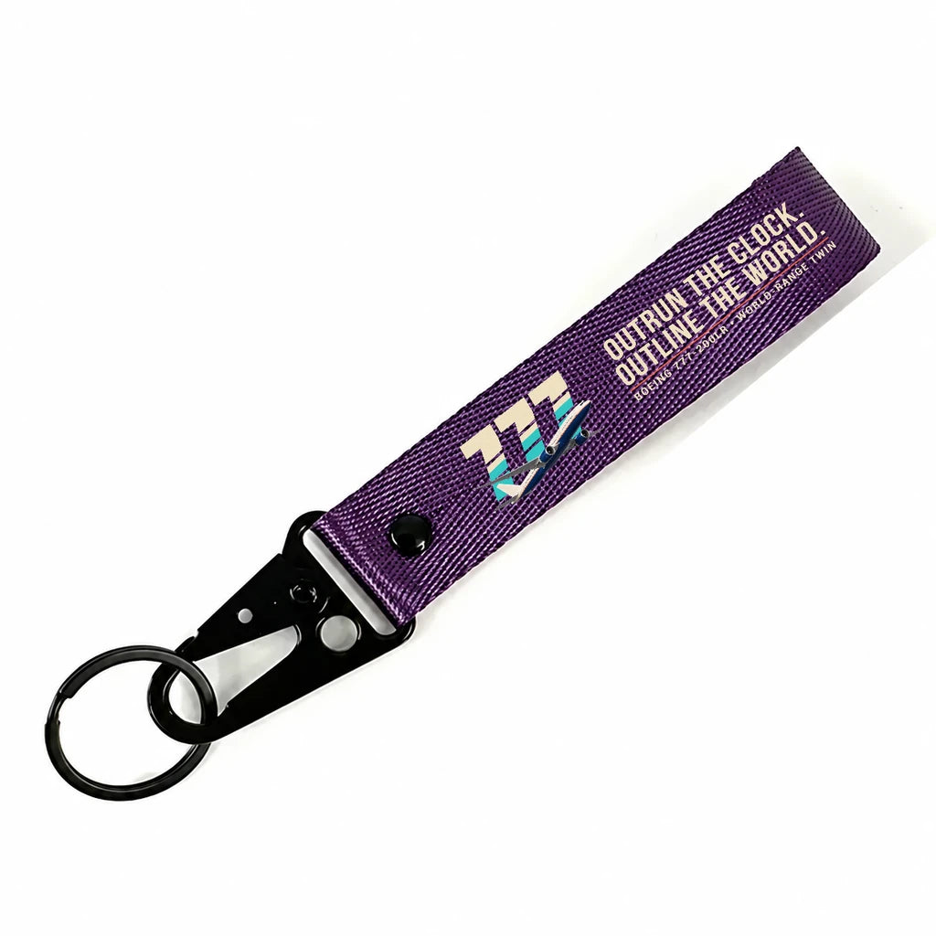 Boeing 777-200LR Hawk-Shaped Key Chains - Purple - Original