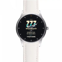 Thumbnail for Boeing 777-200LR - Original + Name - Leather Strap - White Leather Strap