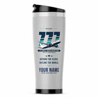 Thumbnail for Boeing 777-200LR - Original + Name - Stainless Steel (No Holder) - Light Gray