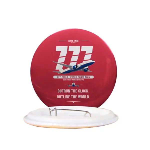 Boeing 777-200LR - Original - Pin - Red