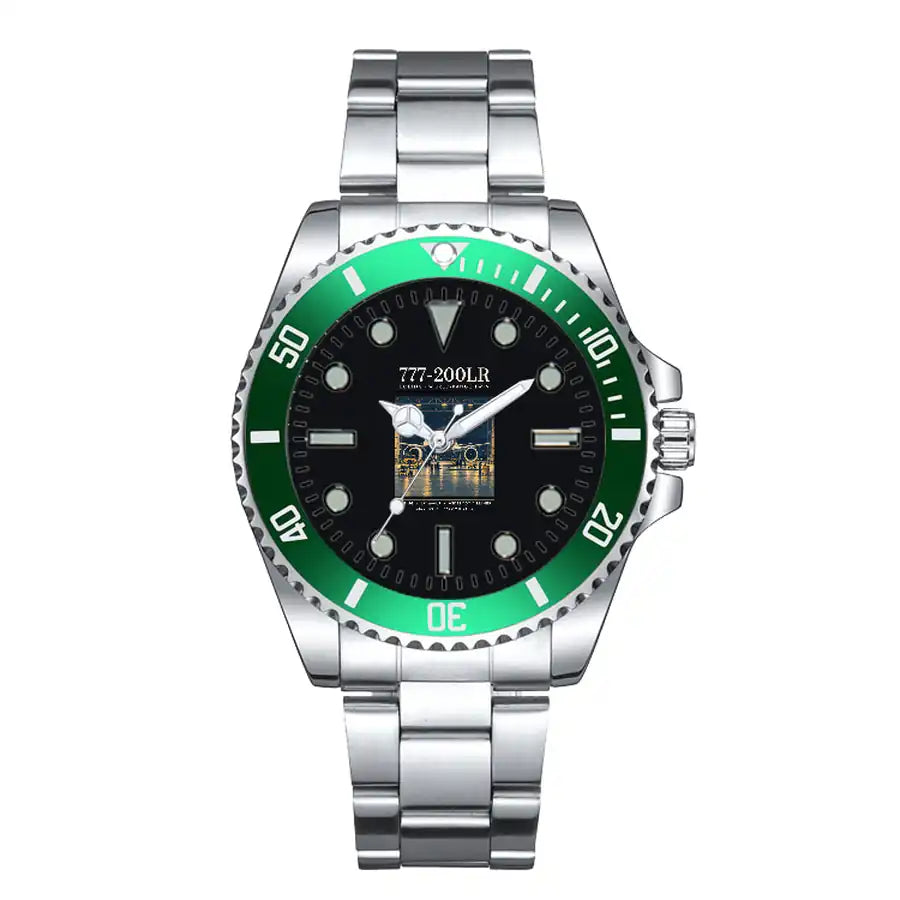 Boeing 777-200LR - Poster - Premium Diver - Green