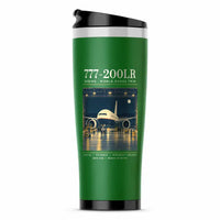 Thumbnail for Boeing 777-200LR - Poster - Stainless Steel (No Holder) - Green
