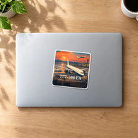Thumbnail for Boeing 777-300ER - 3D - Square Sticker - MacBook