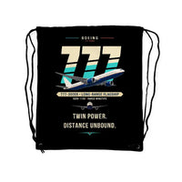Thumbnail for Boeing 777-300ER - Drawstring Bag - Original - Black