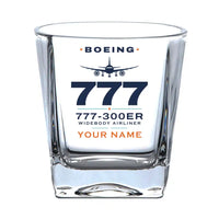 Thumbnail for Boeing 777-300ER - Heritage + Name - Whiskey Glass