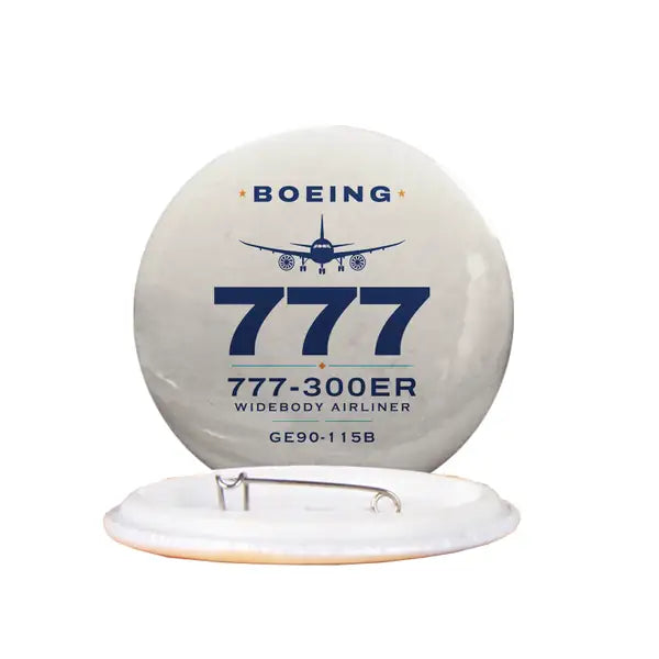 Boeing 777-300ER - Heritage - Pin - Beige