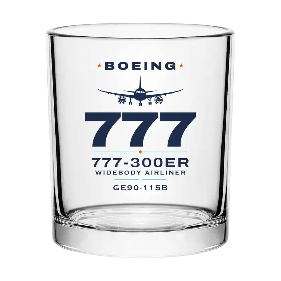 Boeing 777-300ER - Heritage - Special Whiskey Glass