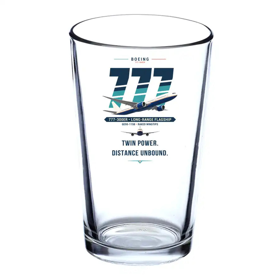 Boeing 777-300ER - Original - Beer & Water Glass