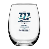 Thumbnail for Boeing 777-300ER - Original + Name - Water & Drink Glass