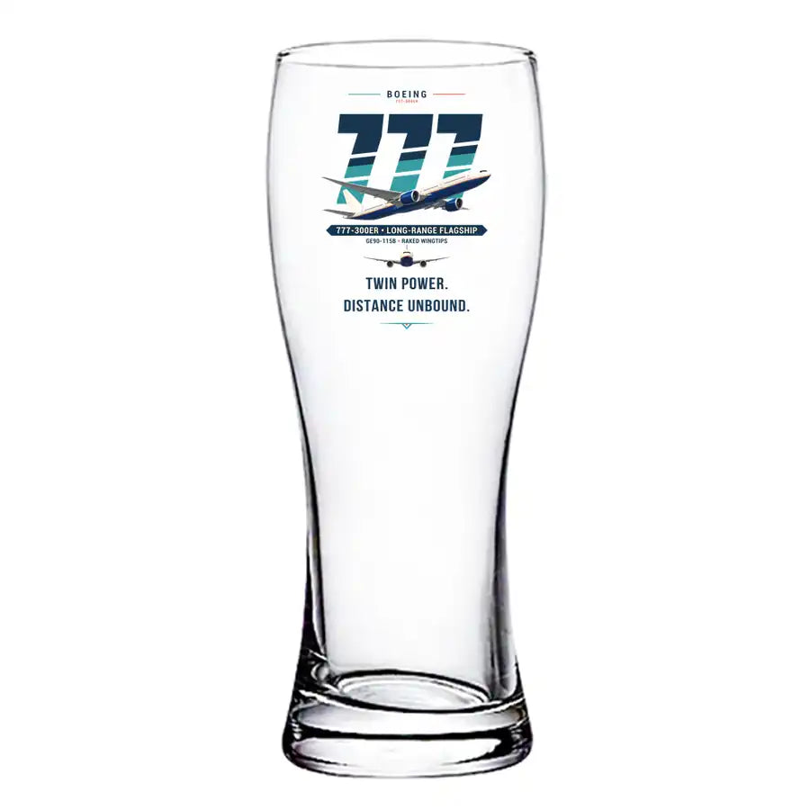 Boeing 777-300ER - Original - Pilsner Beer Glass