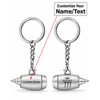 Thumbnail for Boeing 777-9 - Engine Key Chain - Heritage - Silver + Name