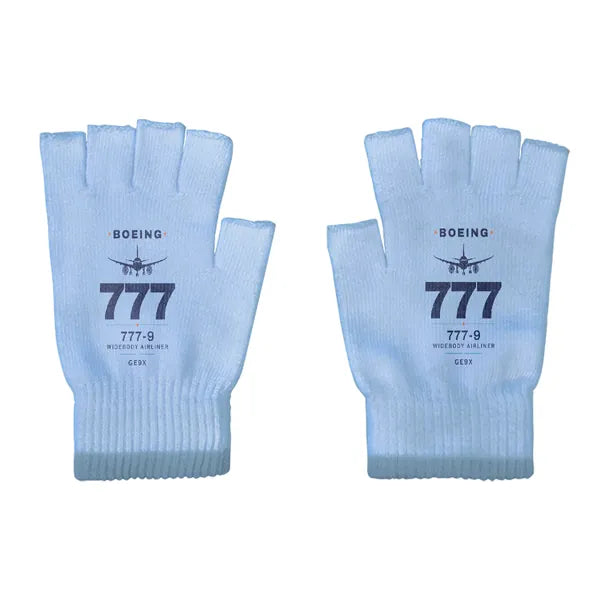 Boeing 777-9 - Gloves - Cut - Heritage - Light Blue