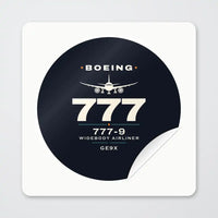 Thumbnail for Boeing 777-9 - Heritage - Circle Sticker - Peel