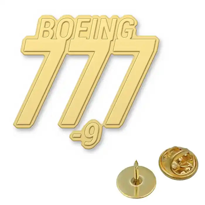 Boeing 777-9 - Hollow Pin - Tag - Gold