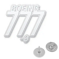 Thumbnail for Boeing 777-9 - Hollow Pin - Tag - Silver