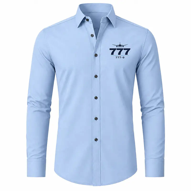 Boeing 777-9 - Long Sleeve Shirt - Heritage - Light Blue