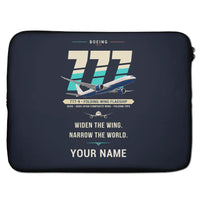 Thumbnail for Boeing 777-9 - Original + Name - Laptop Sleeve