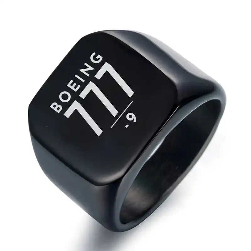 Boeing 777-9 - Ring - Tag - Black