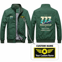 Thumbnail for Boeing 777-9 Stylish Jackets - Stand Collar - Original + Name - Green