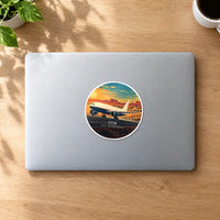 Thumbnail for Boeing 777F - 3D - Circle Sticker - MacBook