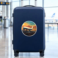 Thumbnail for Boeing 777F - 3D - Circle Sticker - Suitcase