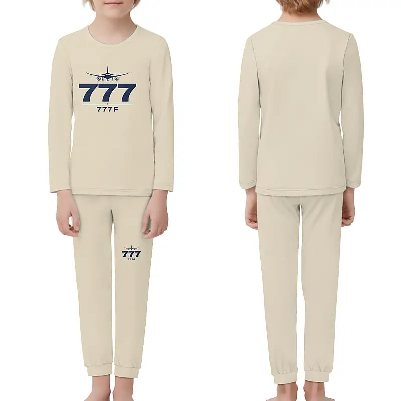 Boeing 777F - Children Pajamas - Heritage Chest - Beige