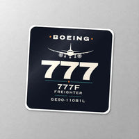 Thumbnail for Boeing 777F - Heritage - Square Sticker - Close-up