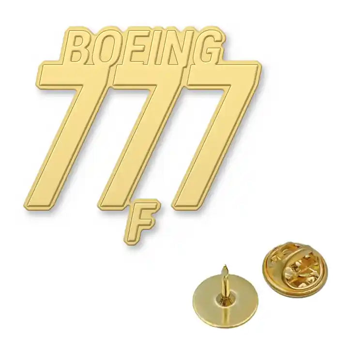Boeing 777F - Hollow Pin - Tag - Gold