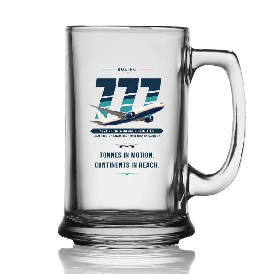 Boeing 777F - Original - Beer Glass with Holder
