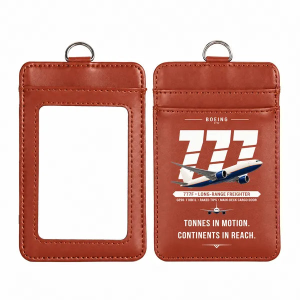 Boeing 777F - Original - ID Card Holder - Light Brown