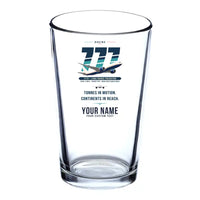 Thumbnail for Boeing 777F - Original + Name - Beer & Water Glass